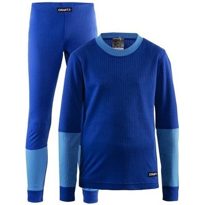 CRAFT Set Baselayer JR modrá