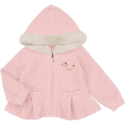 MAYORAL Суичър за бебе момиче в розово с кученце Майорал