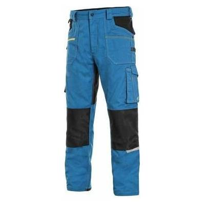CXS Stretch kalhoty pánské zkrácené 170-176 cm středně modro-černá