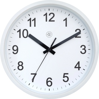 NeXtime Стенен часовник Robust 25, 5 см бял (7366WI)