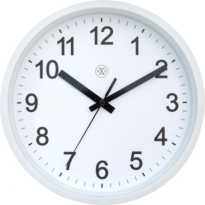 NeXtime Стенен часовник Robust 25, 5 см бял (7366WI)