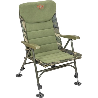 Carp Zoom Křeslo Recliner polohovací komfortní Camou Fleece