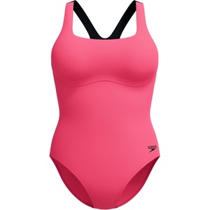 Speedo Бански костюм Speedo Women's Flex Band One Piece Swimsuit with Built-in Swim Bra - Raspberry Fill