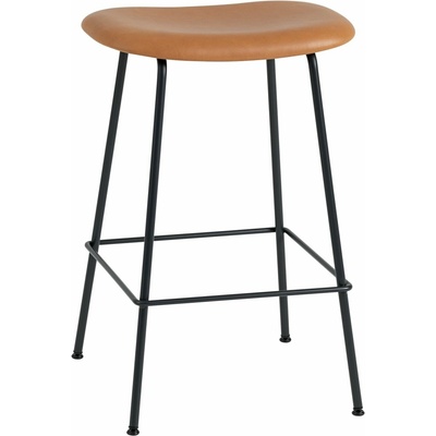 Muuto Fiber 65cm tube base / cognac leather