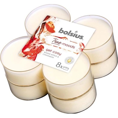 Bolsius True Moods Get Cosy Baked Apple & Cinnamon 8 ks
