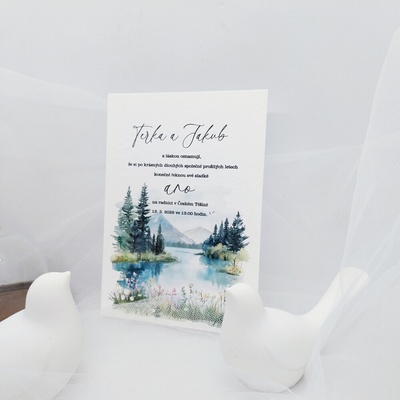 Svatební oznámení Láska hory přenáší 1, rozměry 10,5 x 14,5 cm – Hledejceny.cz