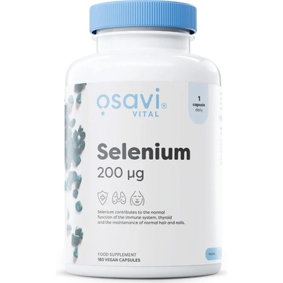 Osavi Selenium L-Selenomethionine 200 mcg 120 veganských kapslí