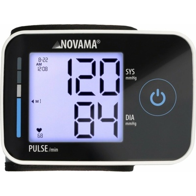 NOVAMA Wristprime Black Zápästný s detekciou arytmie a protokolom ESH