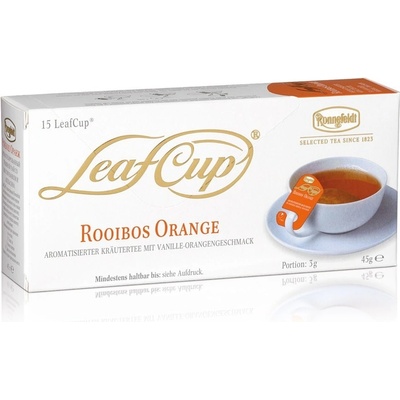 Ronnefeldt LeafCup Rooibos Orange čaj 15 x 3 g
