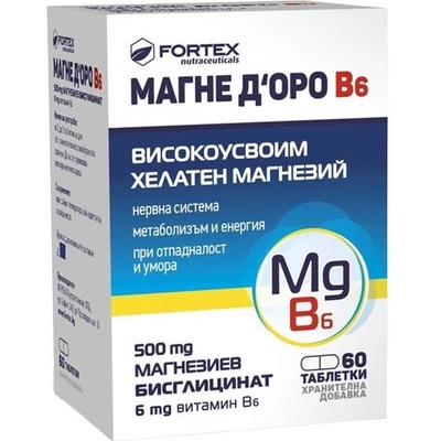 Fortex Магне Д'оро В6, 60 филмирани таблетки, Fortex (10051242)