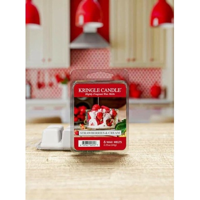 Kringle Candle vonný vosk Strawberry & Cream 64 g