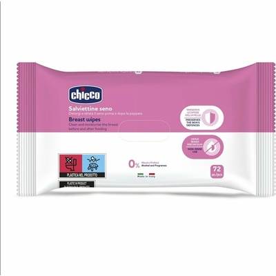 Chicco čistiace utierky na prsia 72 ks