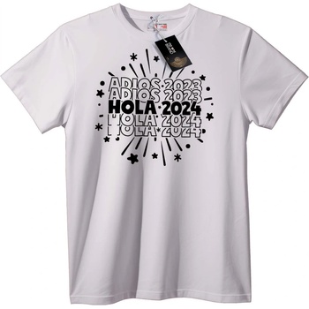 NOONEBRAND Тениска Сбогом 2023, Здравей 2024 - 2XL, Black