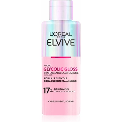 L’Oréal Paris Elseve Glycolic Gloss maska na vlasy pre uhladenie a obnovu poškodených vlasov 200 ml