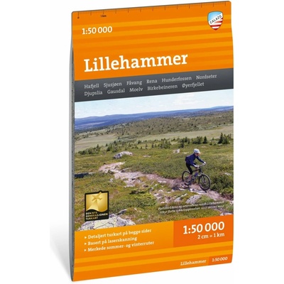 mapa Lillehammer - Turkart 1:50 t.