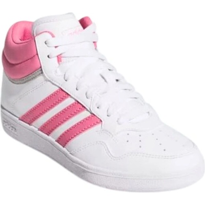 adidas Hoops 4.0 Mid Jr cloud 2025 white/pink fuchsia/grey two Biela