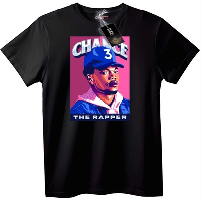 NOONEBRAND Тениска Chance the Rapper 3 - 2XL, Black