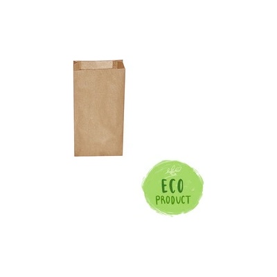 Sáčok desiatový 10+5x22 cm hnedý (0,5kg), 500ks