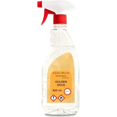 Ecoliquid Antiviral dezinfekce na ruce sprej golden spice 500 ml