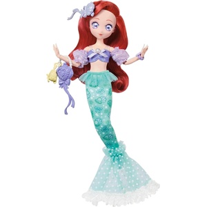 Disney Princess Кукла Disney Princess - Ариел, манга стил, с лилав топ и чантичка мида (JLT60)