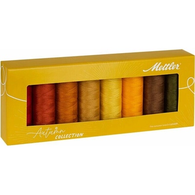 Sada bavlněných nití SILK-FINISH COTTON 50 METTLER (8x150m) - podzim