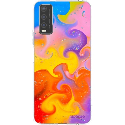 Pouzdro Picasee silikonové Vivo Y20s Bubbles čiré
