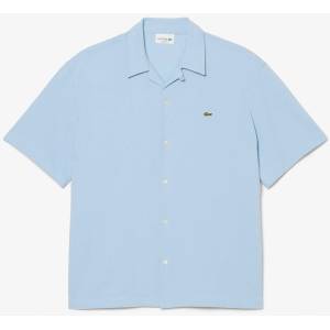 Lacoste Риза Lacoste Men's Short Sleeve Plain Shirt - Blue HBA