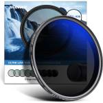 NEEWER 67mm Variable ND Filter ND2-ND400 (1-9 Stops), Gray Filter, Neutral Density Filter, Multiple Coatings, Waterproof and Scratch Resistant - NW (ND2-ND400)