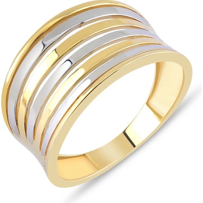 Lillian Vassago prsten v kombinovaném zlatě LLV59 GR004