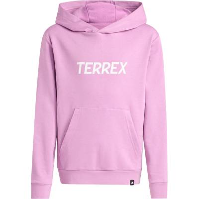adidas Terrex Детски суичър adidas Terrex Kid's MT Logo Hoodie - Preloved Purple - размер 164 (EU) (704-5879-0115)