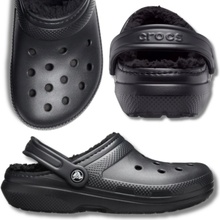 Crocs classic Lined Clog black/black černé