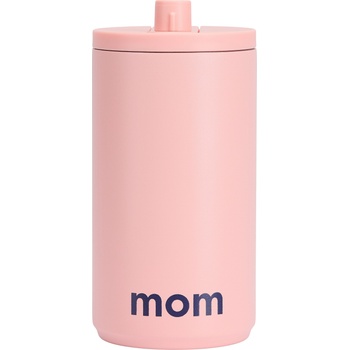 Design Letters Чаша за пътуване Design Letters Mom 350 мл розова (30101019POPINMOM)