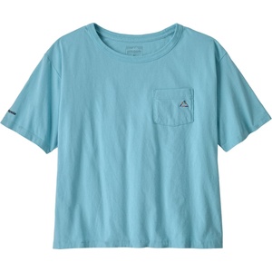 Patagonia Дамска тениска Patagonia Women's Fitz Roy Massif Easy Cut Pocket Tee T-shirt - Snowmelt Blue (916-7798-0214)
