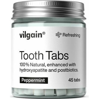 Vilgain Tablety na zuby mäta 45 tabliet