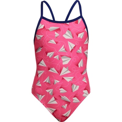 Funkita Paper Pink Single Strap One Piece Girls