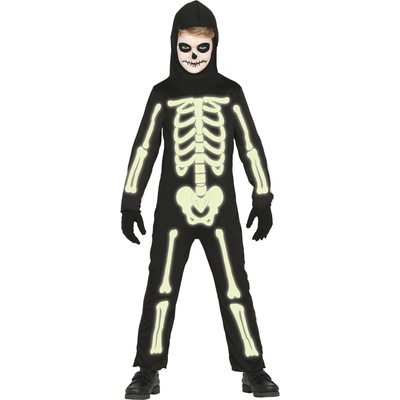 Fiestas Guirca Детски костюм - Светещ скелет Размер - деца: L: 129-137 см