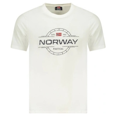 Norway 1963 stylové pánské tričko s krátkým rukávem White