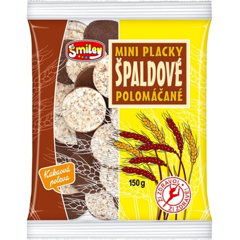 Smiley Мини палачинки от лимец, наполовина потопени в какаова глазура 150 г