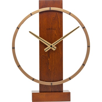 NeXtime Настолен часовник Carl Small светло дърво (5226BR)