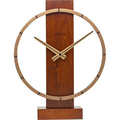 NeXtime Настолен часовник Carl Small светло дърво (5226BR)