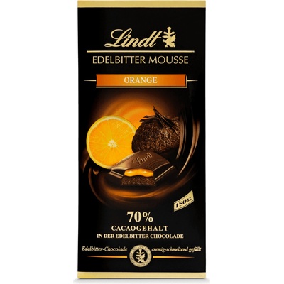Lindt Edelbitter Mousse 70% Orange 150 g