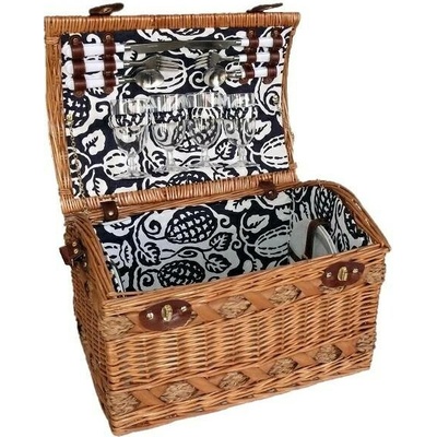 Picnicworld Piknikový koš proutěný pro 4 osoby 47x33 cm