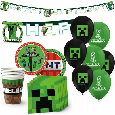 Narozeninová sada Minecraft 45 dílů procos