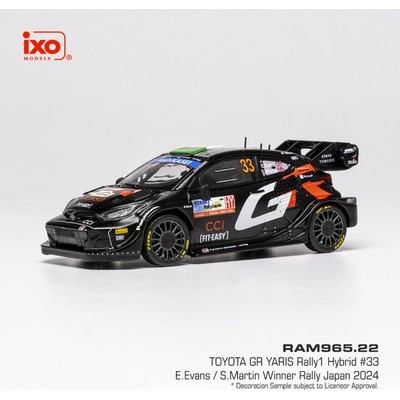 Toyota GR Yaris Rally1 Rally Japan 2024 33 Evans Martin IXO 1:43