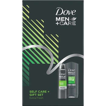 Dove Men+ Care Extra Fresh sprchový gel 400 ml + deospray 150 ml dárková sada