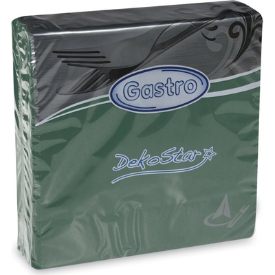 Gastro Dekostar 88006 servítky 2V tmavozelené 40ks 40x40cm