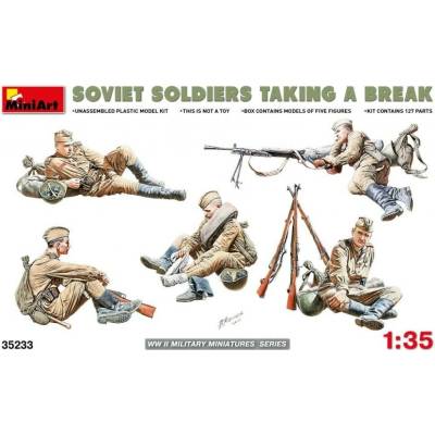MiniArt Soviet Soldiers Taking a Break 5 figurek 1:35