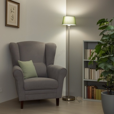 Brilagi - LED подова лампа CERIA 1xE27/40W/230V, Ø 25 см, зелена / матов хром (BG2908)