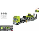 Man Yuk Toys Камион превозващ строителна машина с челен товарач - 40 см (py8512b)