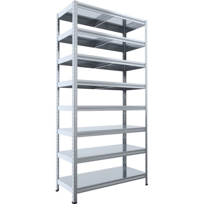 Biedrax Regál 40 x 80 x 210 cm 8 políc pozink